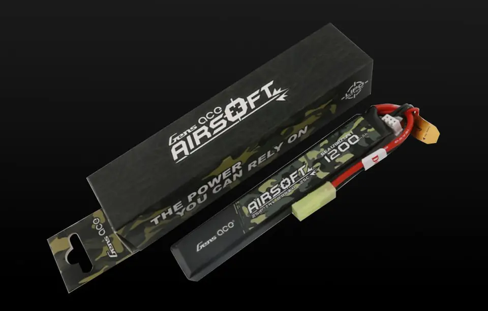 Bateria Lipo GENS ACE AIRSOFT GUN 1200mAh 7.4V 2S1P 25C