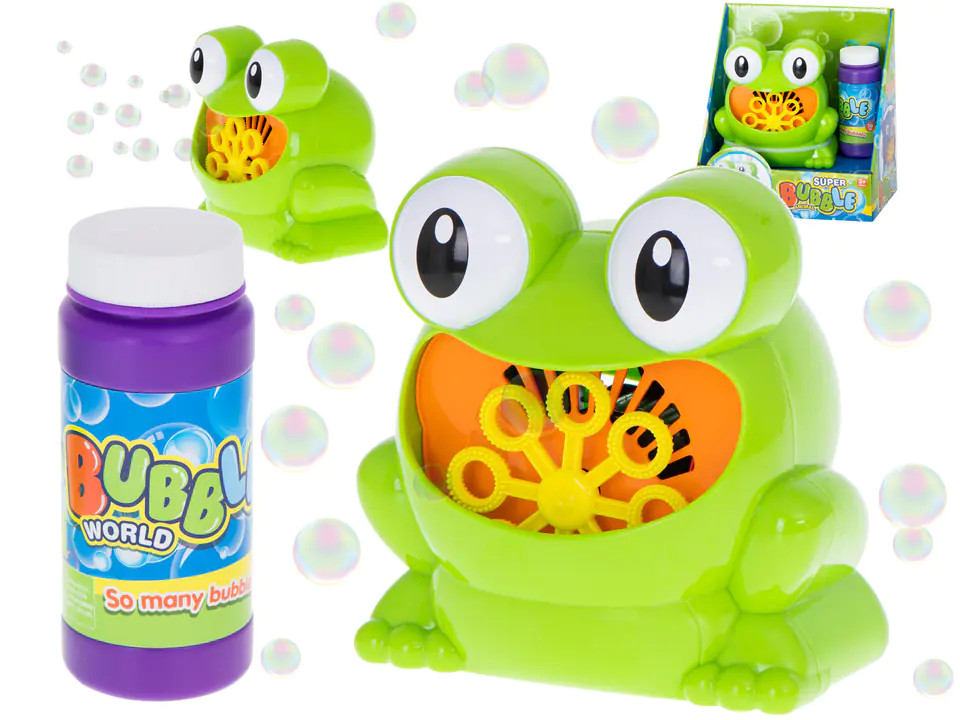 Bubbles soap bubble vending machine frog frog