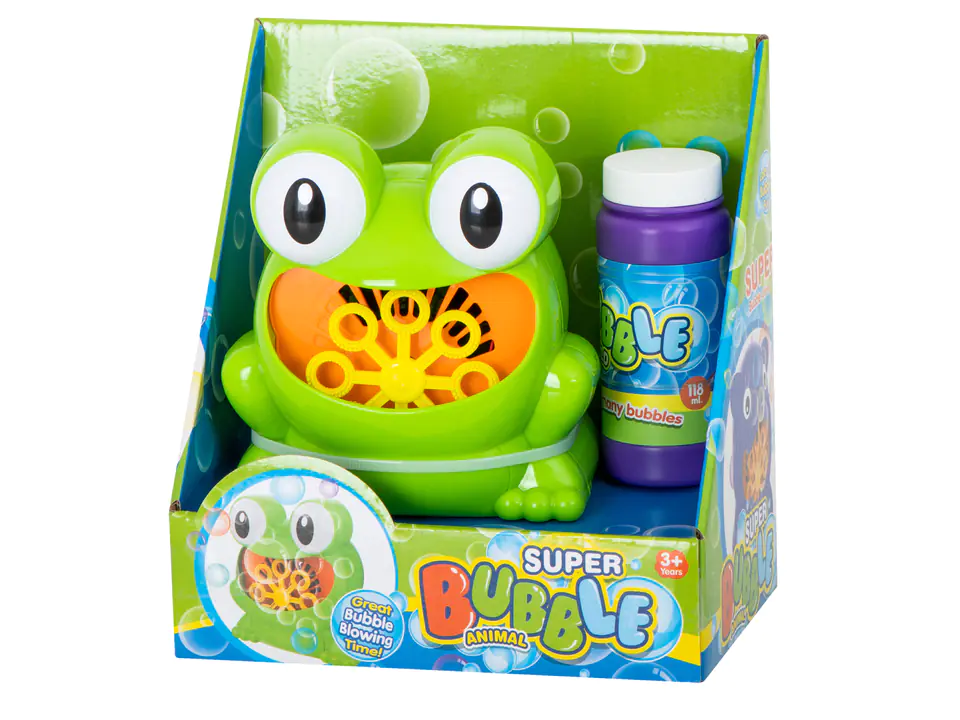 Bubbles soap bubble vending machine frog frog
