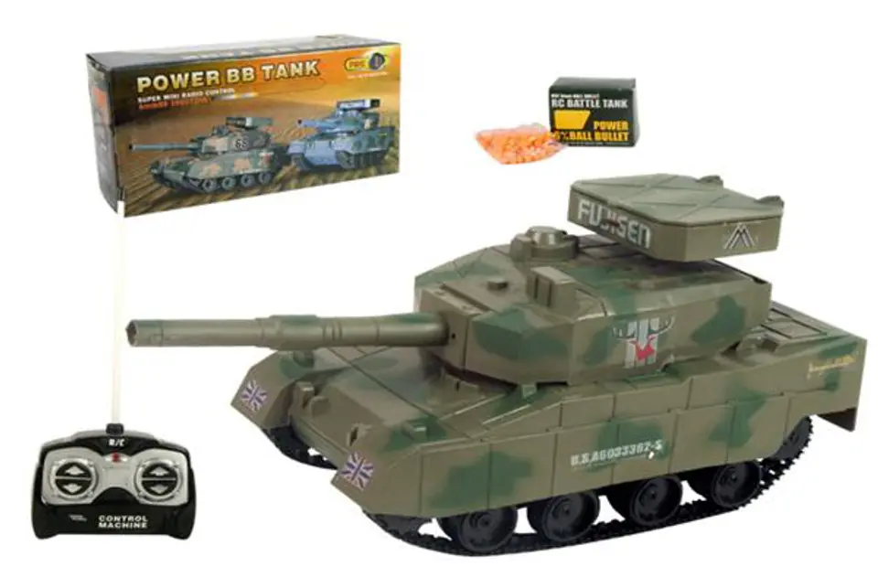 RC Remote-Controlled Shooting Tank