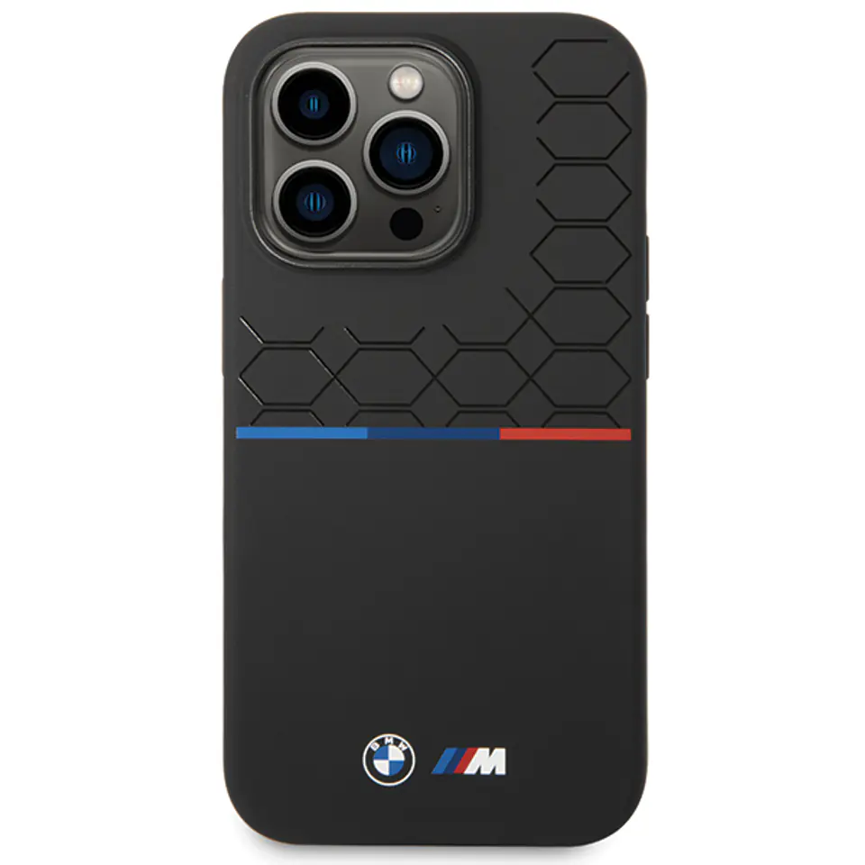 BMW BMHCP14X22SMPK iPhone 14 Pro Max 6.7" czarny/black M Silicone Pattern