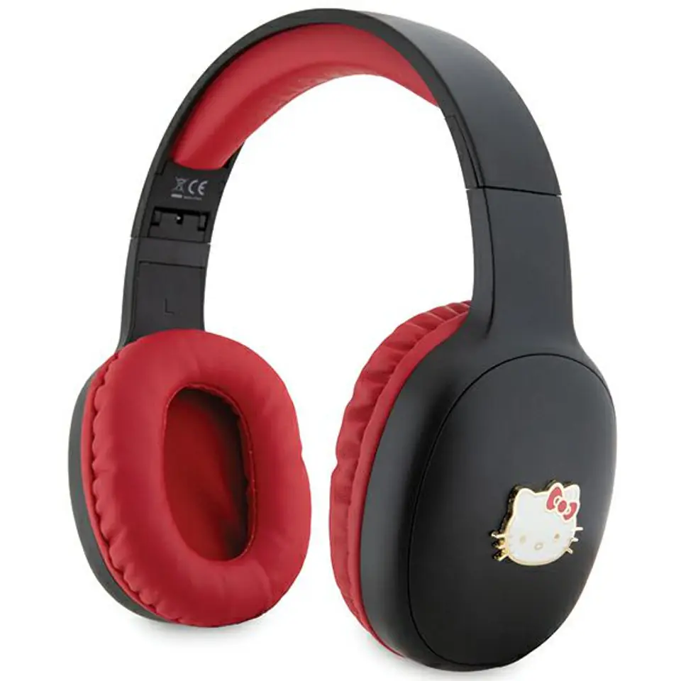 Hello Kitty słuchawki nauszne Bluetooth HKBHA1BKHLMK czarny/black Metal Logo