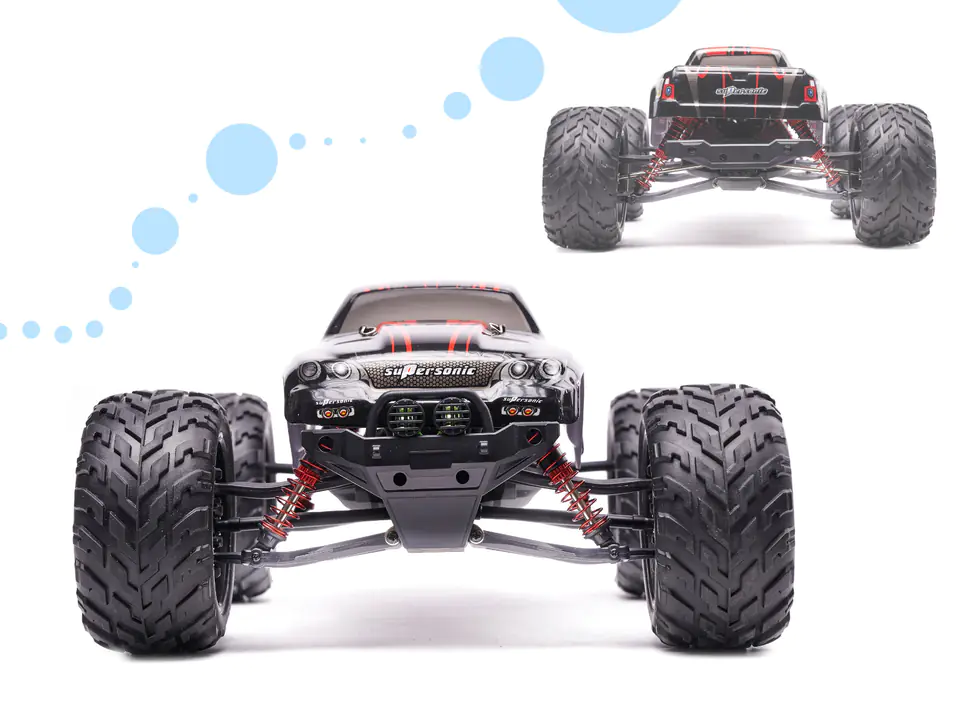 RC Car MONSTER TRUCK 1:12 2.4GHz X9115 RED UPGRADED VERSION