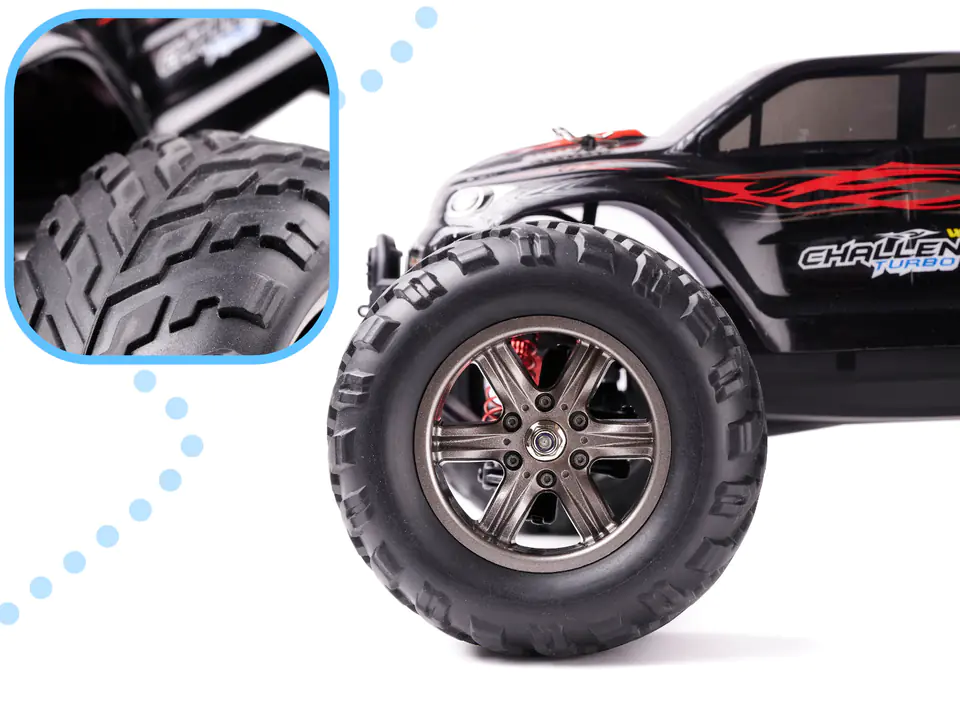 RC Car MONSTER TRUCK 1:12 2.4GHz X9115 RED UPGRADED VERSION