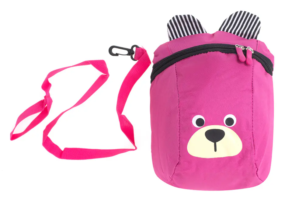 Preschooler's backpack children's teddy bear pink