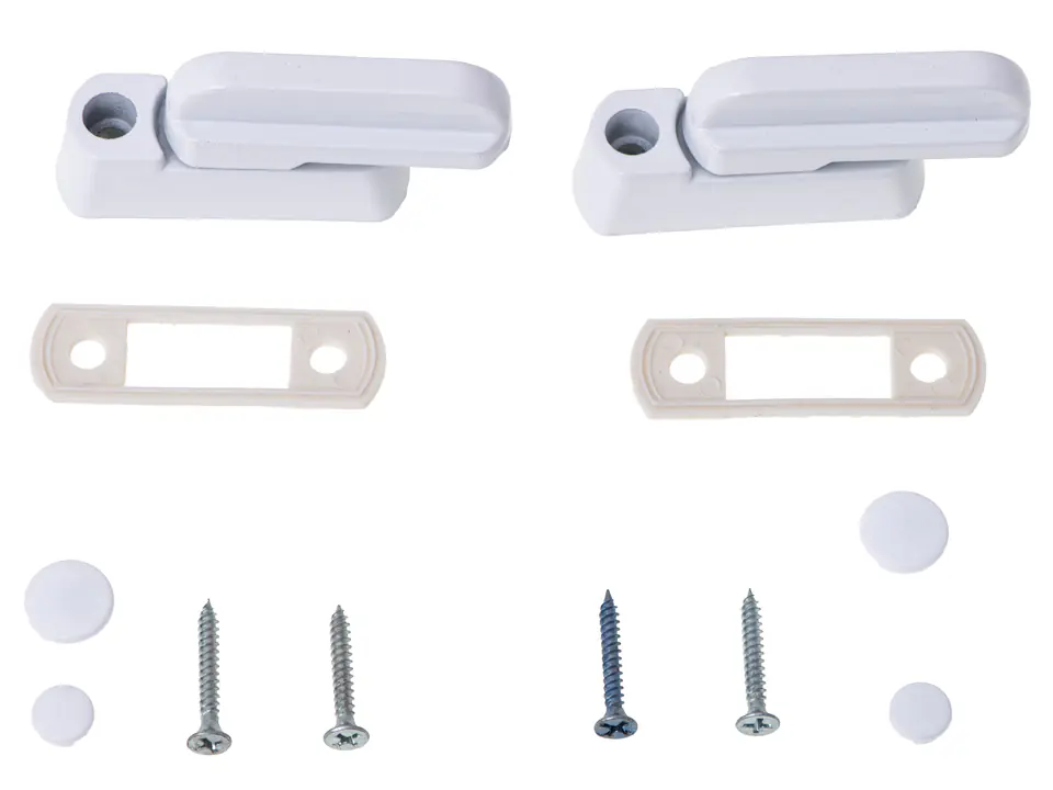 Security window lock white 2pcs