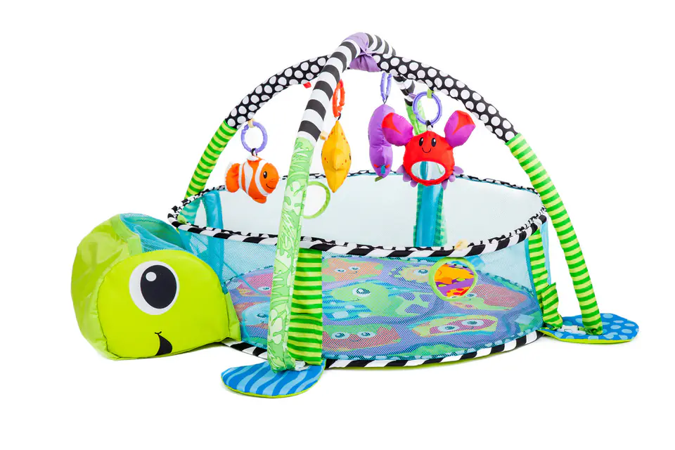 Educational Mat 3in1 Turtle Playpen Large 0+ 30 balls