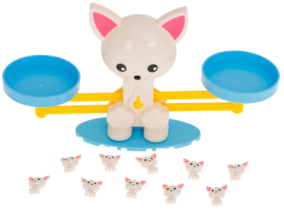 Weighing pan educational learning to count dog mini