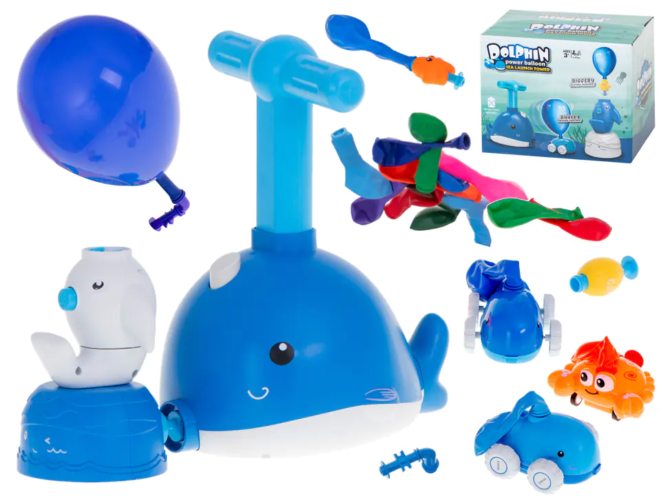 Car aerodynamic balloon launcher dolphin