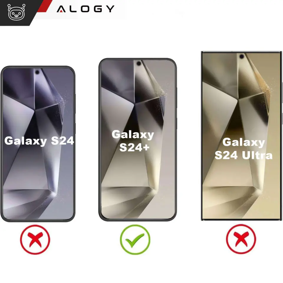 Etui do Samsung Galaxy S24+ Plus Mag Safe Glamour Case Ring obudowa ochrona aparatów Alogy Złote przezroczyste