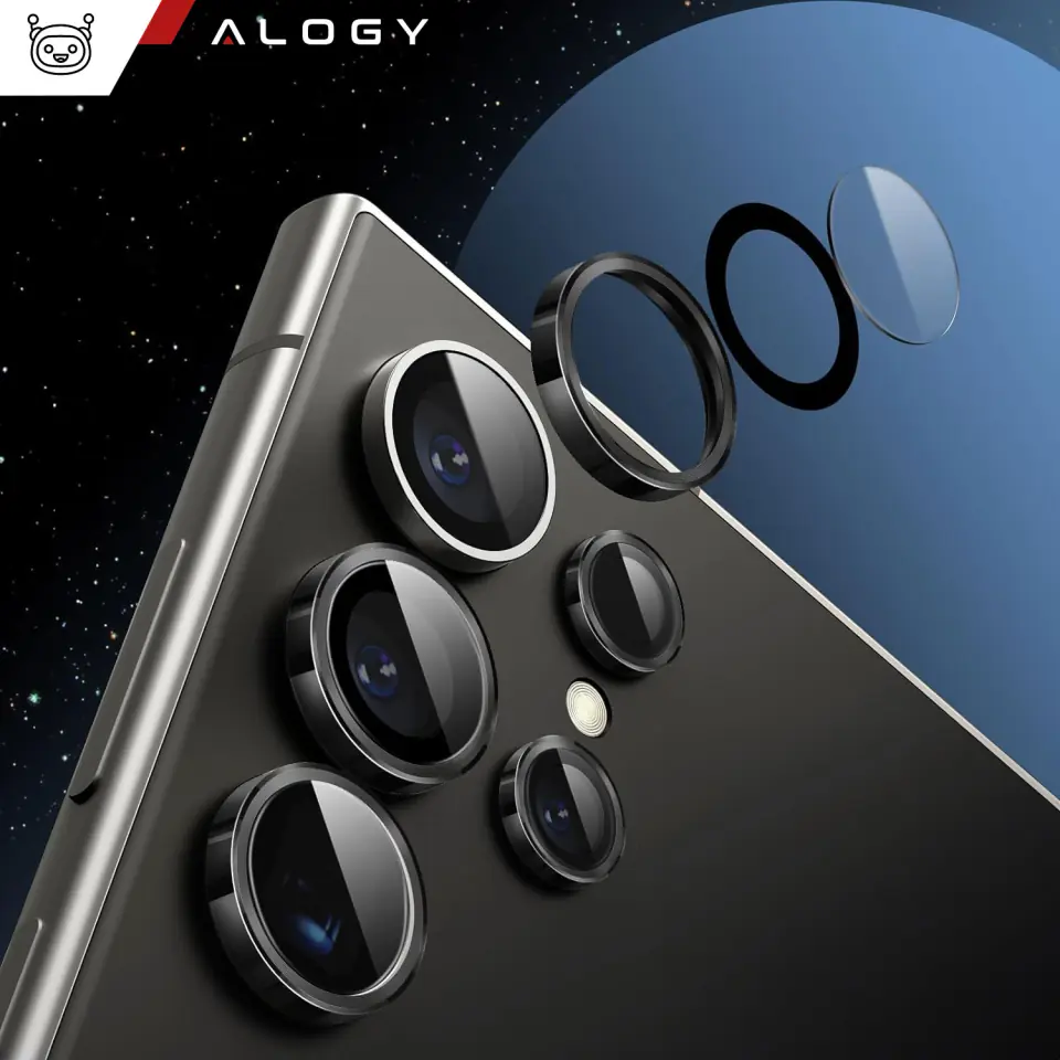 Szkło do Samsung Galaxy S24 Ultra nakładka na aparat obiektyw obiektywy aparatu Alogy Lens Protector PRO+ osłona ochronna