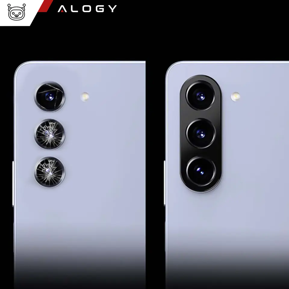 Metalowa osłonka do Samsung Galaxy S24 ochronna na wyspe aparat obiektyw Alogy Metal Lens Czarna