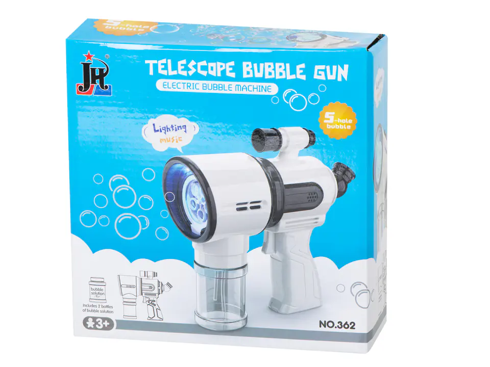 Soap bubble gun white