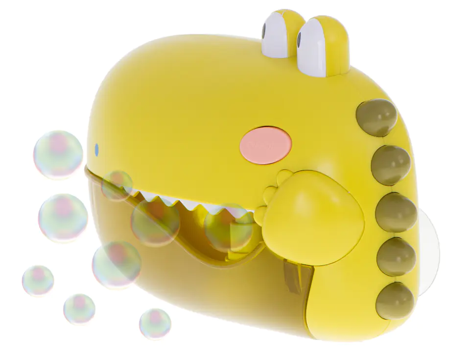 Foam bubble generator crocodile bath toy