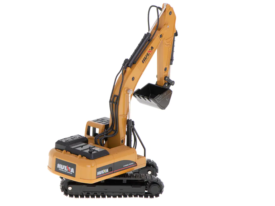 Excavator loader with bucket on tracks model made of metal Die-Cast H-toys 1710 1:50