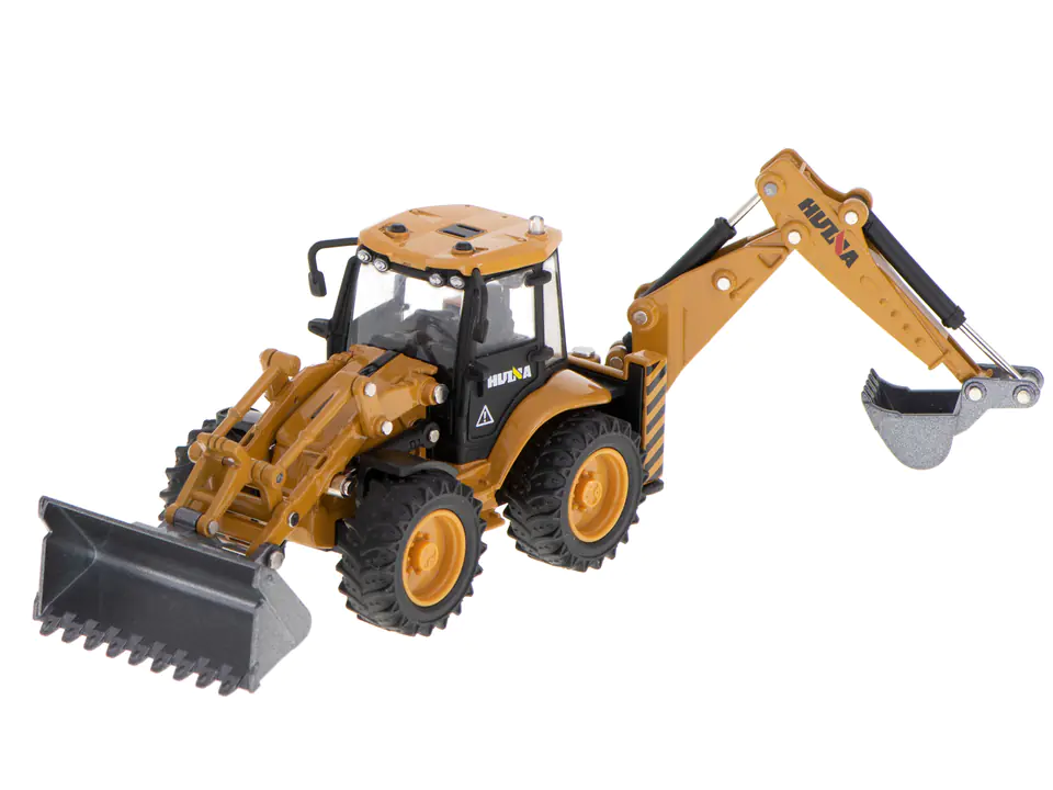 Excavator Loader Bulldozer with Bucket Metal Model Die-Cast H-toys 1704 1:50