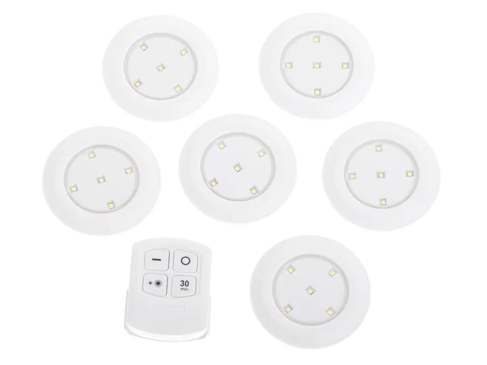 Wireless LED light for 6pcs batteries. + remote control