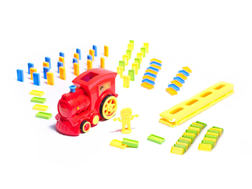 Locomotive Train Domino puzzle red