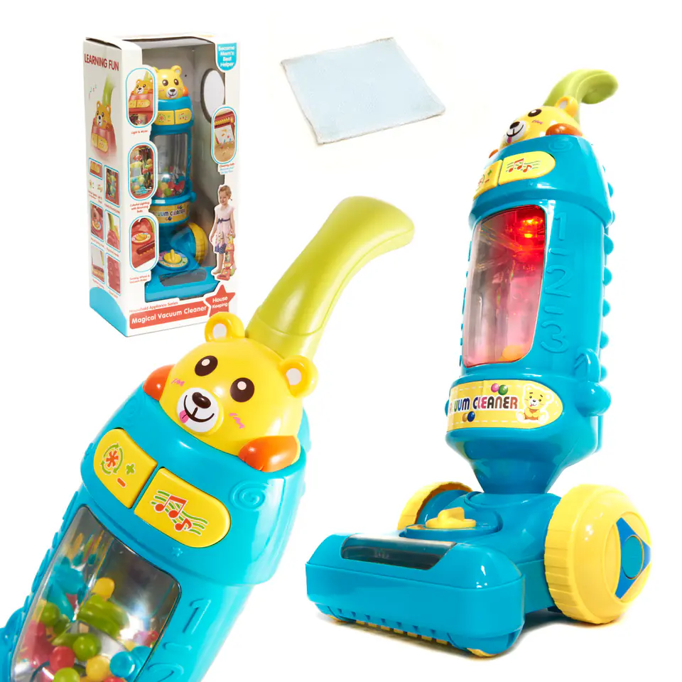 Interactive vacuum cleaner for children with sound