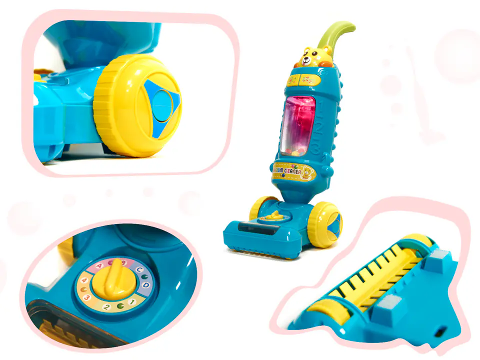 Interactive vacuum cleaner for children with sound