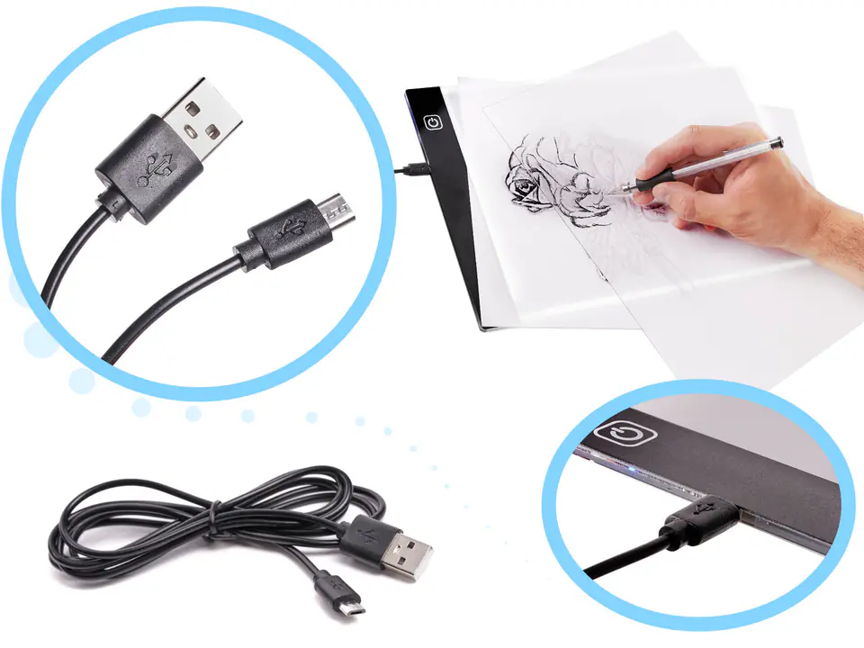 Drawing board board tracing board backlit LED A3