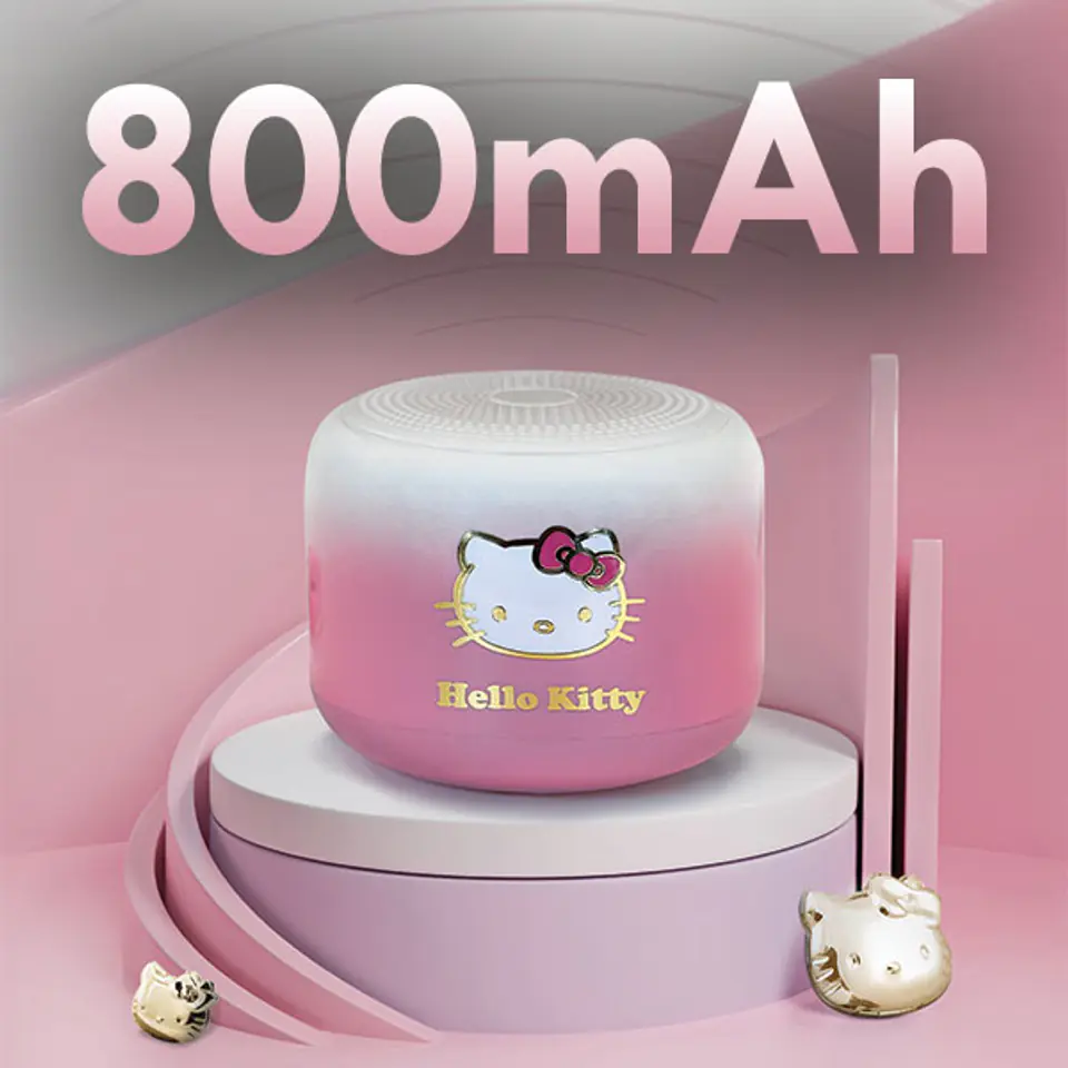 Hello Kitty głośnik Bluetooth 5.0 HKWSBT6GKEP różowy/pink Electroplate Gradient