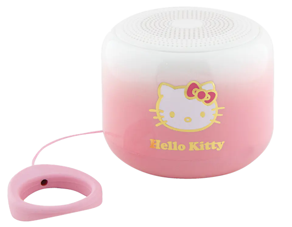 Hello Kitty głośnik Bluetooth 5.0 HKWSBT6GKEP różowy/pink Electroplate Gradient