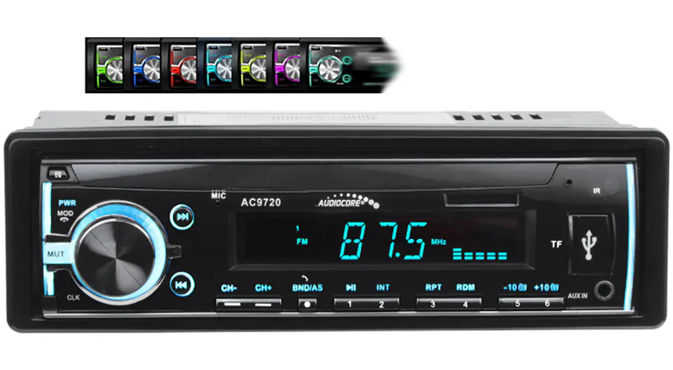 Radio sam. Bluetooth Multicolor MP3/WMA/USB/RDS/SD