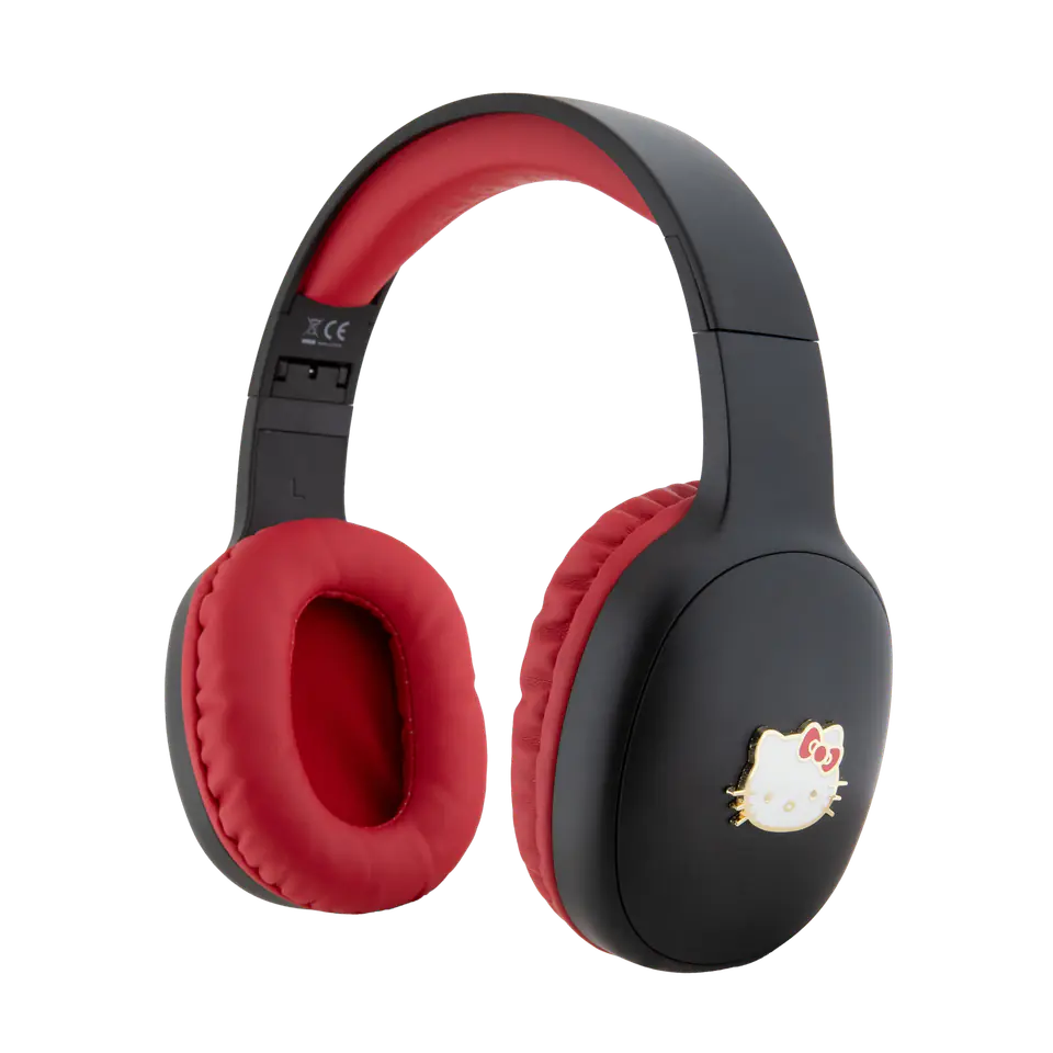 Hello Kitty słuchawki nauszne BluetoothHKBHA1BKHLMK czarny/black Metal Logo