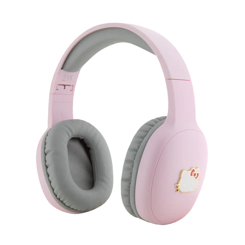 Hello Kitty słuchawki nauszne Bluetooth HKBHA1BKHLMP różowe/pink Metal Logo