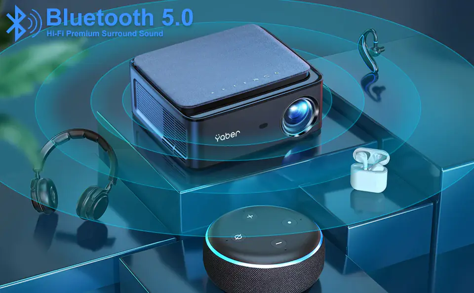 Projektor Smart Yaber pro u6 Alexa WiFi6 1080p
