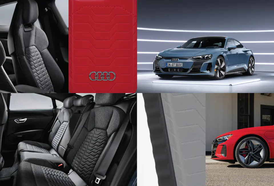 Audi Synthetic Leather MagSafe iPhone 15 Plus / 14 Plus 6.7" czerwony/red hardcase AU-TPUPCMIP15M-GT/D3-RD