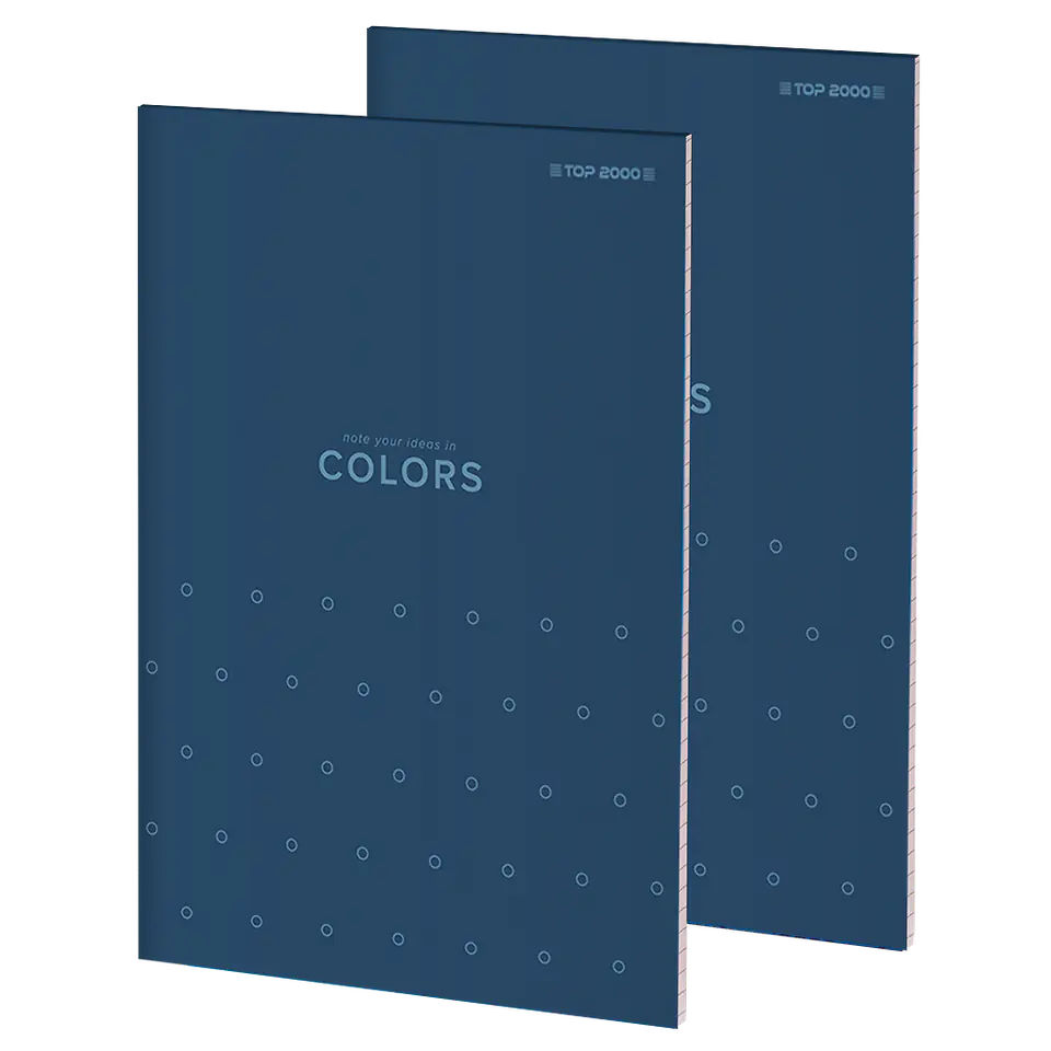 Blok notatnikowy w kratkę A4 notatnik 50 kartek COLORS 400169241 TOP 2000