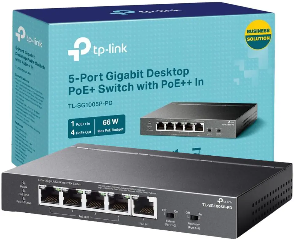 Przełącznik TP-LINK TL-SG1005P-PD (5x 10/100/1000 )
