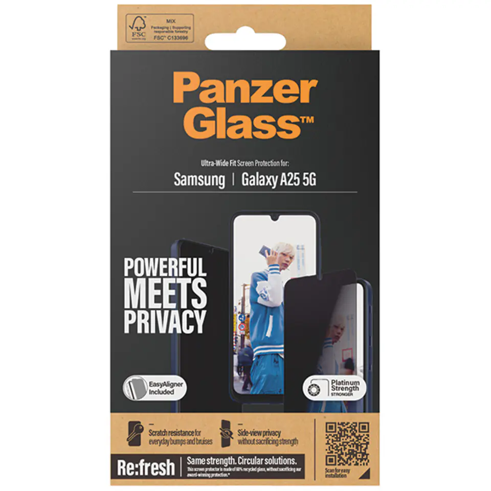 PanzerGlass Ultra-Wide Fit Sam A25 5G A256 Screen Protection Easy Aligner Included P7335