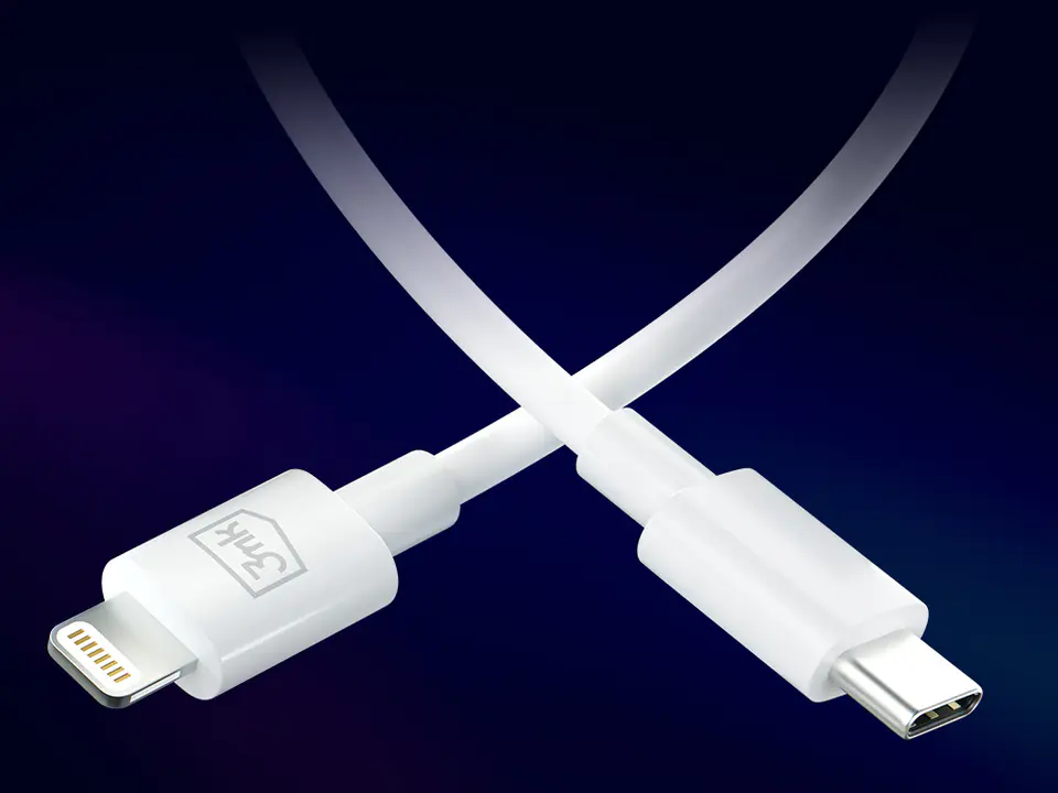 3MK Hyper Cable USB-C - Lightning20W 1.2m Biały/White Kabel