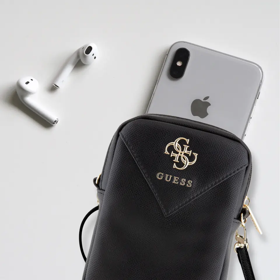 Guess Torebka GUWBZPGSTEGK czarny/black Zip Triangle 4G