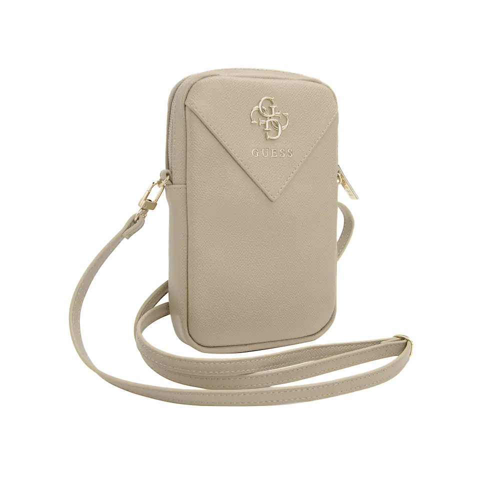Guess Torebka GUWBZPGSTEGD ciemnobeżowy/beige Zip Triangle 4G