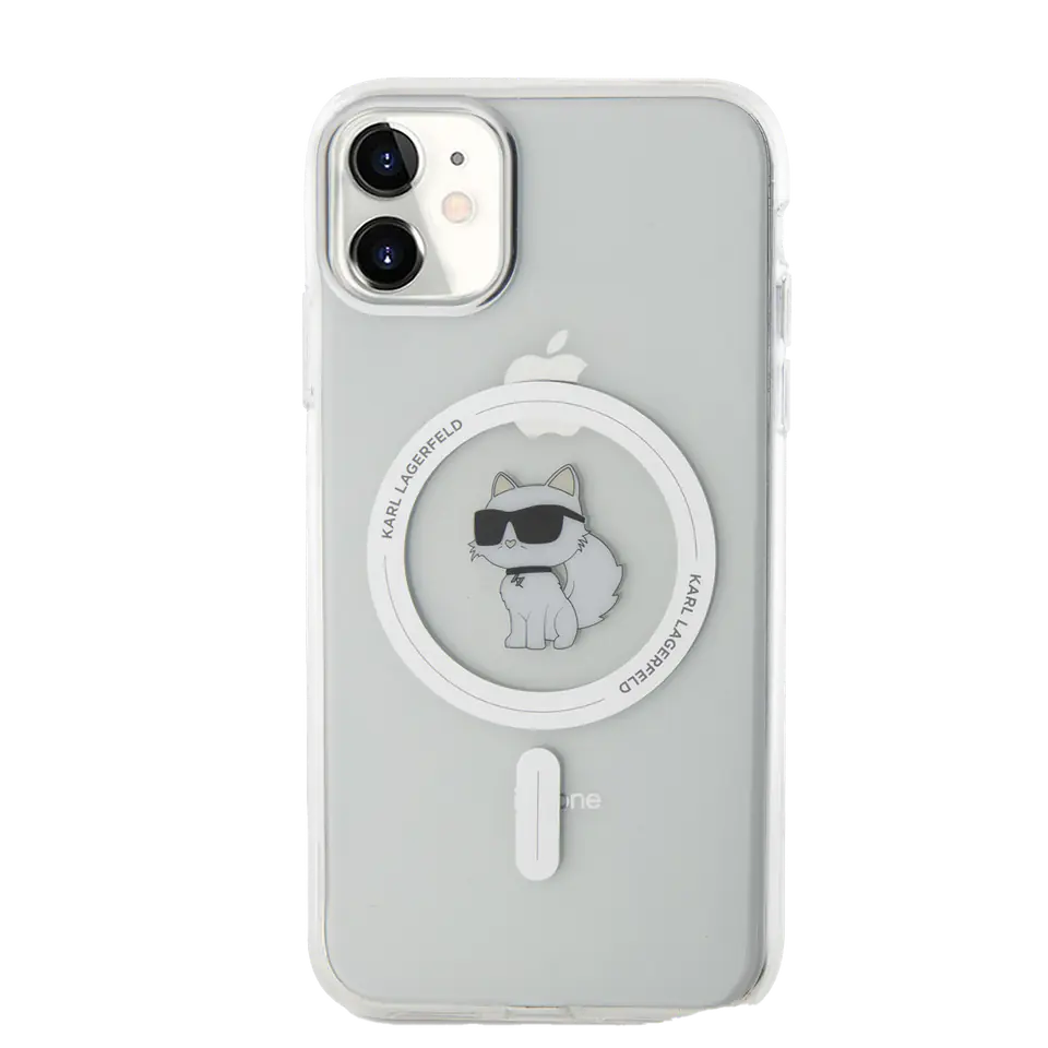 Karl Lagerfeld KLHMN61HFCCNOT iPhone 11 /Xr przezroczysty/transparent hardcase IML Choupette MagSafe