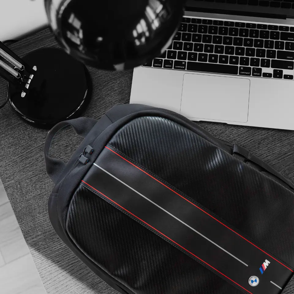 Plecak BMW BMBP15COMSCAKR 16" czarny/black Carbon Red Stripes