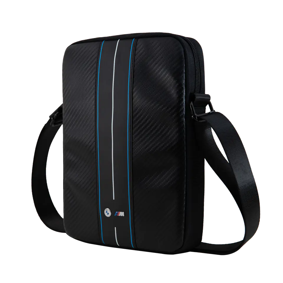Torebka BMW BMTB10COMSCAKL 10" czarny/black Carbon Blue Stripes