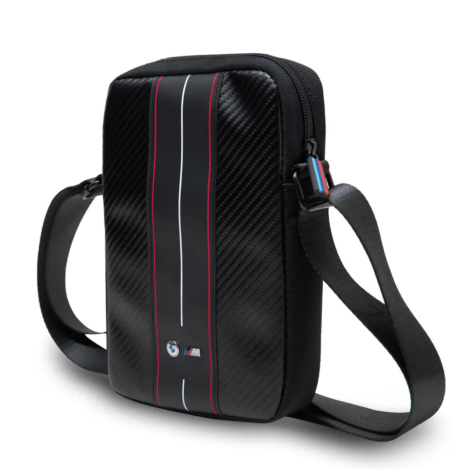 Torebka BMW BMTB8COMSCAKR 8" czarny/black Carbon Red Stripes