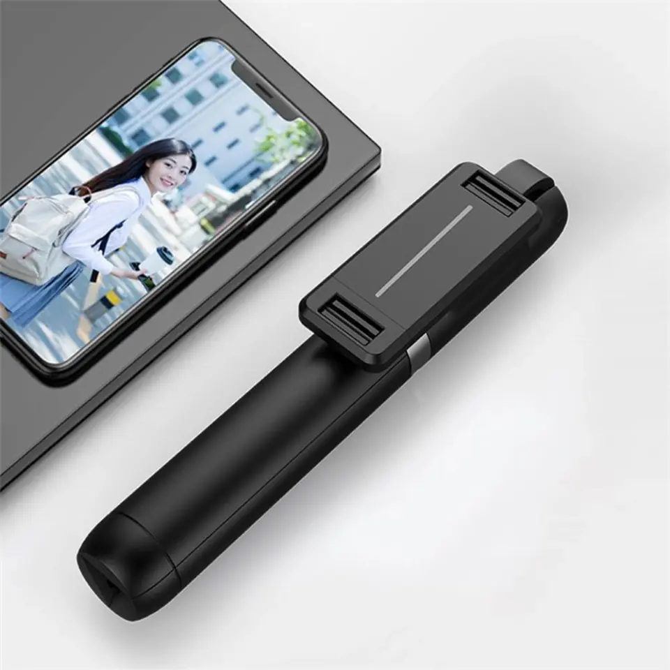 Uchwyt Selfie Stick Tripod P50 na telefon kijek do zdjęć + Pilot Bluetooth Czarny