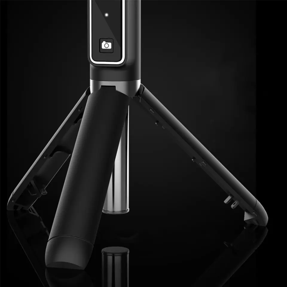 Selfie Stick Uchwyt kijek do zdjęć statyw + pilot Bluetooth Tripod Monopod P40 Czarny