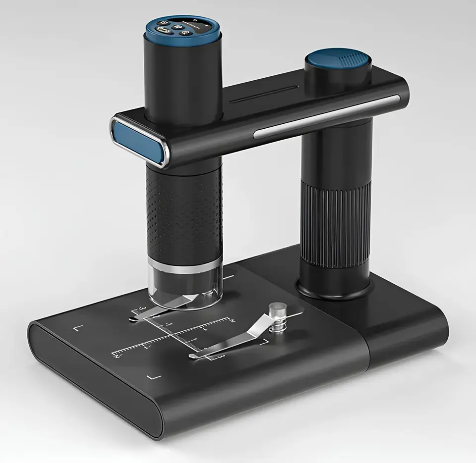 Mikroskop z uchwytem