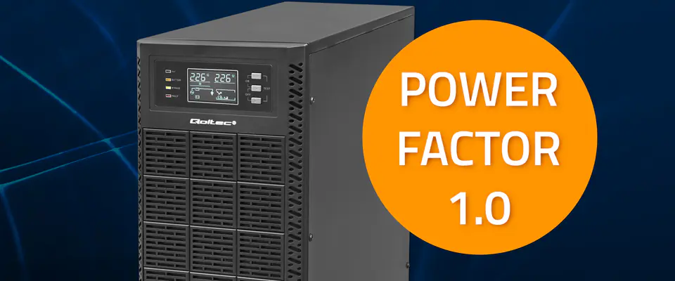 Qoltec Zasilacz awaryjny UPS | 6kVA | 6000W | Power Factor 1.0 | LCD | EPO | USB | On-line