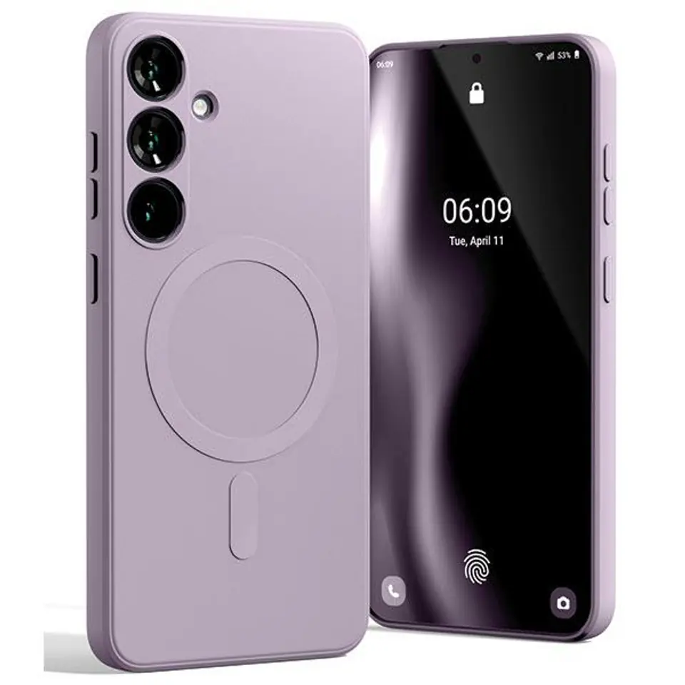 Mercury MagSafe Semi-Silicone Sam S24+S926 liliowy fiolet /lilac purple