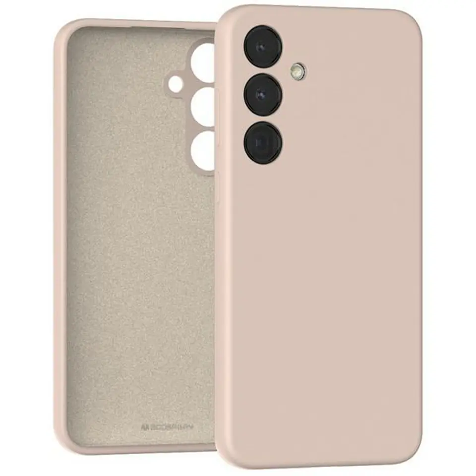 Mercury Silicone Samsung A15 4G/5G różowo-piaskowy/pink sand