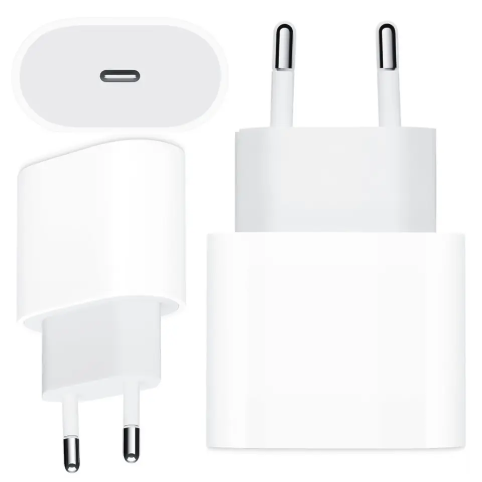 Ładowarka sieciowa oryginalna Apple USB-C typ C 20W szybka MHJE3ZM/A do iPhone adapter kostka Biała
