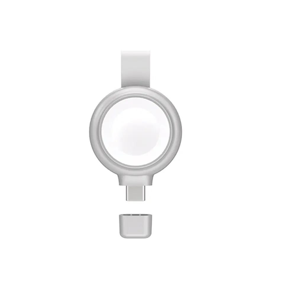 4smarts Ładowarka indukcyjna MFI FastCharger dla Apple Watch srebrna/silver 541000